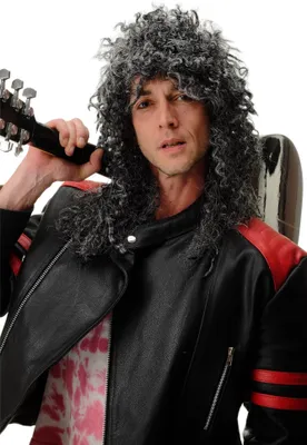 Produktbild von WIG ME UP Perücke Hardrock Mähne Wild Lockig Grau BW563-P103MPC309