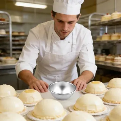 Produktbild von Runde Kuchenform mit 15 cm Durchmesser aus Aluminiumlegierung, antihaftbeschichtet