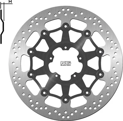 Image de NG BRAKES Bremsscheibe schwimmend rund