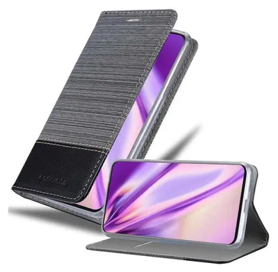 Immagine prodotto di Cadorabo custodia per Samsung Galaxy A80 / A90 4G custodia protettiva in grigio custodia per cellulare custodia a libro cover