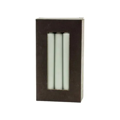 Productafbeelding van Rustieke stearinekaarsen – donkergroen – Ø2,2 × 19 cm – 10 stuks