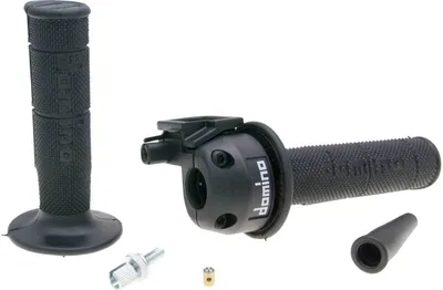 Produktbild von Domino Gasgriff Set Kurzhub 3,6°/74mm kompatibel mit Aprilia SX, RX, Derbi Senda SM, R, Gilera RCR, SMT