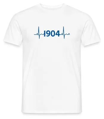 Produktbild von Spreadshirt 1904 Schalke Fußball-Fan Männer T-Shirt, XXL, Weiß