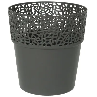 Produktbild von Übertöpfe Deko Kunststoff filigranes Muster modern