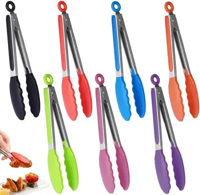 Obrázek produktu pro Zelená silikonová kuchyňská sada, 7dílná, tepelně odolná, na grilování a servírování