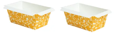 Produktbild von Demmler Mini-Backformen Classico - Mango - 2x 10 Stück - mit schönen Verzierungen - 7x4x4cm - aus Ofenkarton