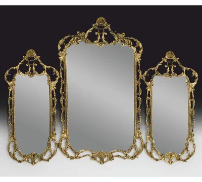 Produktbild von Casa Padrino Luxus Barock Bronze 3er Spiegel Gold 104 cm - Barockstil Möbel