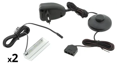 Obrázek produktu pro LED osvětlení na 2 police bílé