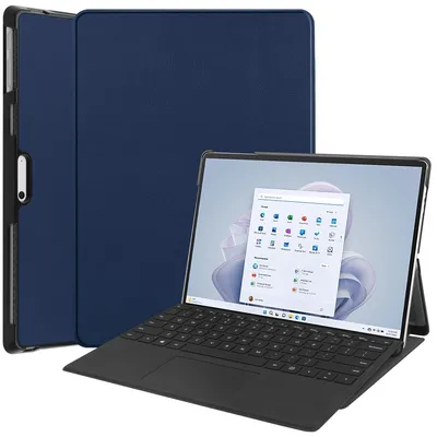 Produktbild von Microsoft Surface Pro 9 Schutzhülle Hülle Case Tasche Klapphülle, Farbe:Dunkelblau