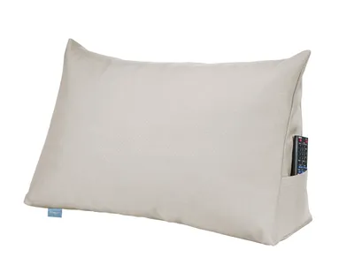 Obrázok produktu pre Vankúš na chrbát | vankúš na čítanie na posteľ a pohovku | béžová | 70 x 40 x 20 cm | robustný vankúš na sedenie pri posteli | XDREAM