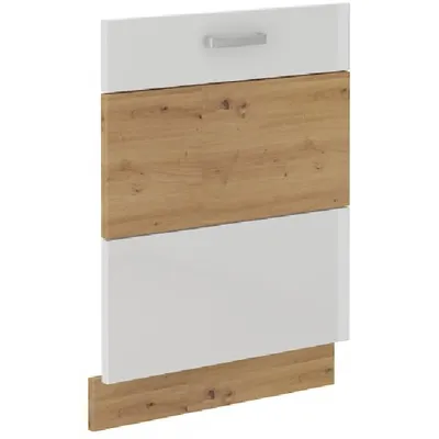 Obrázok produktu pre Dvierka pre vstavanú umývačku ADARA - 60x72 cm, biela / dub artisan