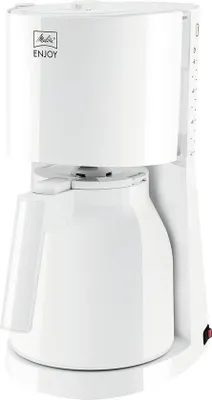 Image de Machine à café avec verseuse isotherme et capacité de 8 tasses, blanche