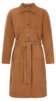 Image de Manteau pour femme SAPORTA - couleur cognac, taille XS