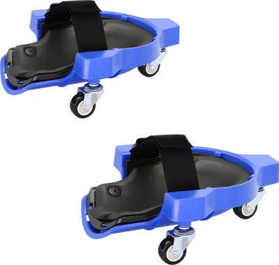 Immagine prodotto di Ginocchiere con rotelle Relaxdays, fino a 100 kg, non affaticano le articolazioni, lavori a terra, dimensioni LxP: 22 x 29,5 cm, ginocchiere, blu