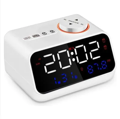 Obrázek produktu pro Digitální síťový budík s funkcí odložení a USB porty