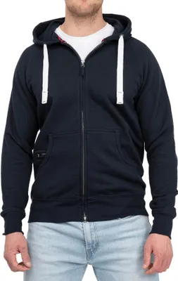Produktbild von Mivaro Herren Sweatjacke mit Kapuze große Größen bis 5XL Regular Fit 70% Baumwolle 30% Polyester weich gefüttert Reißverschluss pflegeleicht bequem ideal für Freizeit und Arbeit