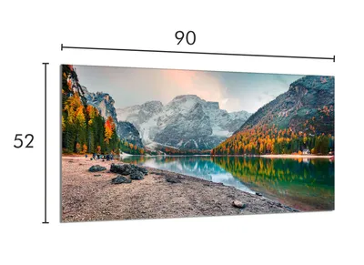 Obrázok produktu pre Ochranný sklenený plech na sporák 90x52 Mountains