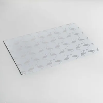 Image de Set de table 28 x 44 cm acapulco blanc imprime metallise