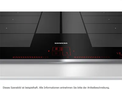 Produktbild von Siemens EX845LYC1E Kochfeld Schwarz, Edelstahl Integriert Zonen-Induktionskochfeld 4 Zone(n)