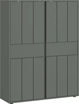 Immagine prodotto di Cassettiera Veddel 103x40x139,5 cm grigio-verde antracite a 4 ante