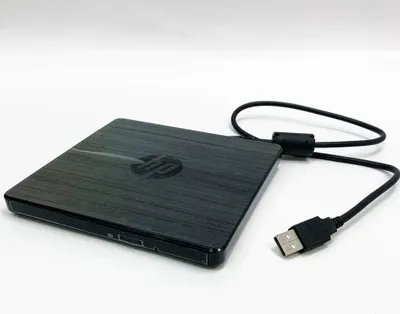 Obrázek produktu pro Externí jednotka HP CD/DVD včetně vypalovačky CD a DVD s portem USB (F6V97AA) černá