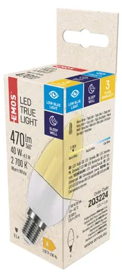 LED Lampe True Light Candle / E14 / 4,2 W (40 W) / 470 lm / Warmweiß