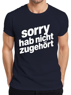 Obrázok produktu pre Prepáčte, nepočul som. Zábavné, sarkastické, darček, humor, pánske tričko, zábavné, tmavomodré, veľkosť S