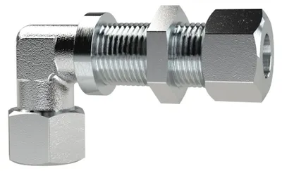 Produktbild von Riegler Winkel-Schottverschraubung, Rohr-Außen-Ø 6 mm, Stahl verzinkt, WSV6SST