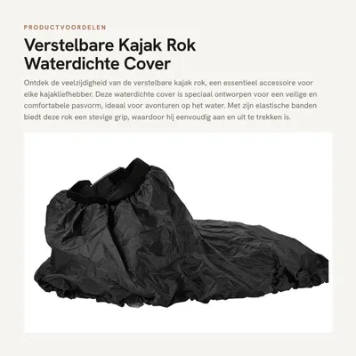 Wasserdichte Abdeckung - Nylon - Kajak Spritzrock - Zubehör für Wassersport - Sicher und Dehnbar - Kajakabdeckung
