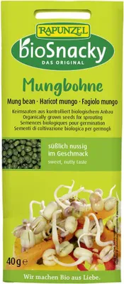 Produktbild von Rapunzel - Mungbohne bioSnacky - 40 g - 12er Pack