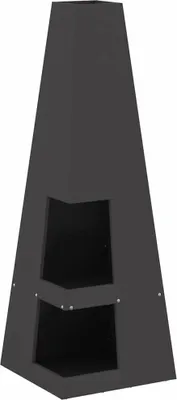 Obrázek produktu pro Ohniště Černá 35 x 35 x 100 cm Ocel
