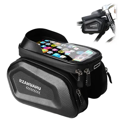 Produktbild von wasserdichte fahrradtasche für oberrohr – robuste und geräumige lenkertasche für mountainbike & rennrad, ideal für handy, werkzeug und zubehör