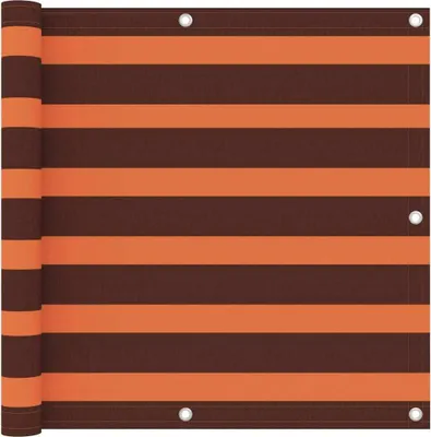 Produktbild von Balkon-Sichtschutz Orange und Braun 90x500 cm Oxford-Gewebe