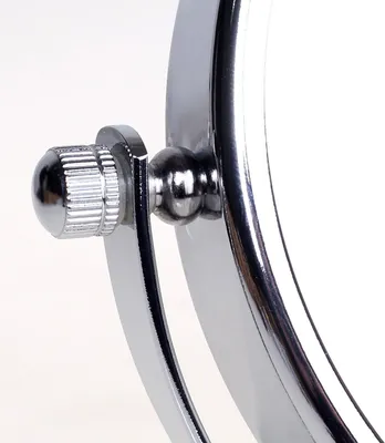 Immagine prodotto di Specchio da bagno, diametro 20 cm, ingrandimento 5x, girevole, cromato
