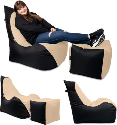 Produktbild von BuBiBag Flashbag Lounge Sessel Sitzkissen 75Tx60Bx85H cm Beige