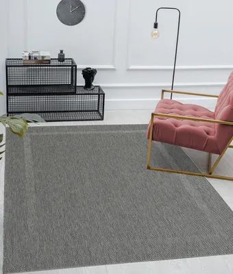 Imagen del producto de Elzusha - Alfombra Mia, diseño Lara, tejida plana, para interiores y exteriores - Resistente a los rayos UV y a la intemperie, 160 x 220 cm