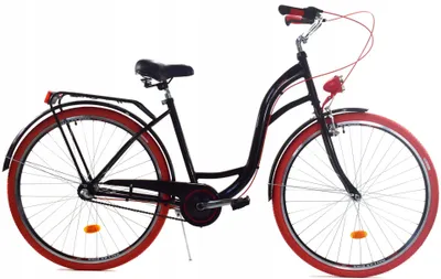 Zdjęcie produktu dla Rower Dallas City 26" 3spd - czarny z czerwonym