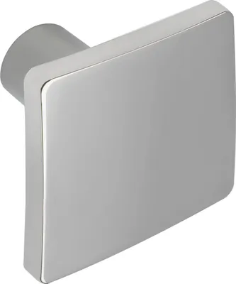 Produktbild von Estamp Möbelknopf Lugus 32x32mm - Knauf für Schrank quadratisch - Möbelknauf, Zinkdruckguss verchromt poliert