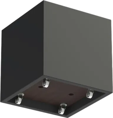 Produktbild von Adezz Carrez Pflanzgefäß mit Rollen Fiberglas Pflanzkübel Blumenkübel schwarz