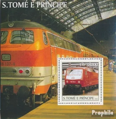 Produktbild von Briefmarken Sao Tome e Principe 2003 Mi Block 469 (kompl. Ausgabe) postfrisch Züge