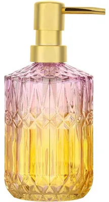 Produktbild von Nachfüllbarer Seifenspender aus Glas ViolettOrange für Küche & Bad