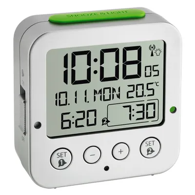 Obrázok produktu pre TFA-Dostmann 60.2528.01, Digitálny budík, Štvorec, Čierna, -10 - 50 °C, Batérie, AA
