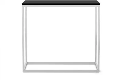Produktbild von BETTSO Konsole für Flur elegante Schminktisch WELL 80cm Schwarz mit Verchromtbeinen