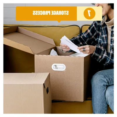 Produktbild von Robuste Verpackungsgriffe aus Kunststoff, 10 Stück, 11 x 5,5 x 3 cm für Umzugskartons und Lagerboxen mit praktischem Tragegriff