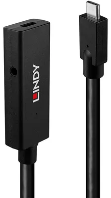 Image de Lindy 43364 câble USB USB 3.2 Gen 2 (3.1 Gen 2) 5 m USB C Noir