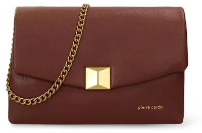 Obrázok produktu pre Dámska crossbody kabelka Pierre Cardin Polyuretánhnedá Brown UNICA 24x15x9 cm 23330MS153-MARRONE