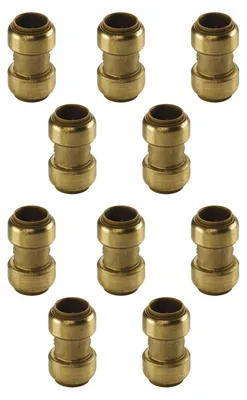 Produktbild von Kupfer Steckfitting Tectite Kupplung 15 x 15 mm DVGW 10 Stück