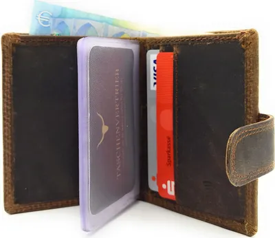 Produktbild von Lemasi Geldbörse aus Hunterleder – RFID-Schutz, Karten- & Visitenkartenetui