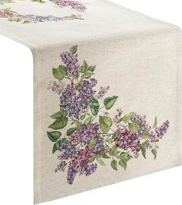 Immagine prodotto di EUROFIRANY | Runner da tavola - Centrotavola - beige - 45 x 140 cm - Tovaglia - Sottotavola - Motivo floreale