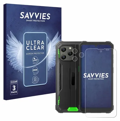 A product shot showing a phone case and screen protectors with their packaging.